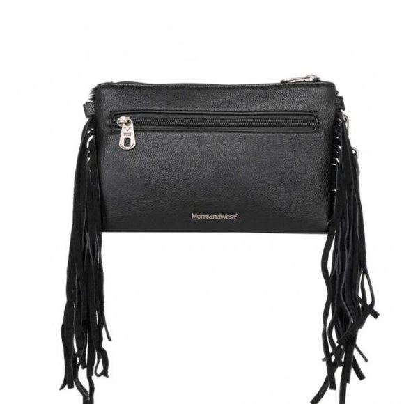 BRAND NEW W/ TAGS Montana West Cowhide Fringe Western Boho Cowgirl Crossbody Bag - Picture 3 of 4